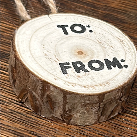4 Placecard holders 4 wood gift tags‎ NWT - Picture 8 of 10